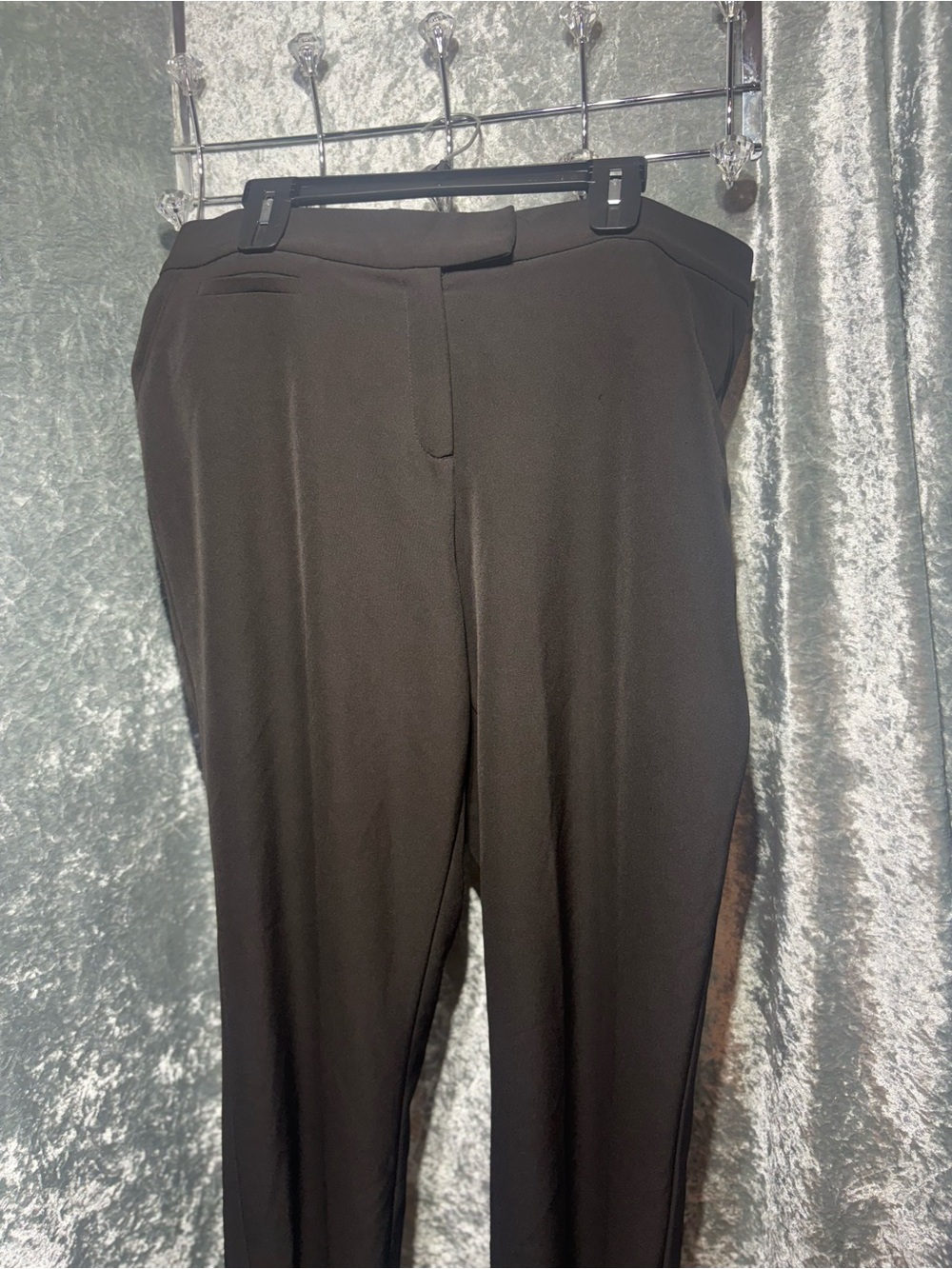 Plus size Investments Women's Black Slim Tailored Trousers